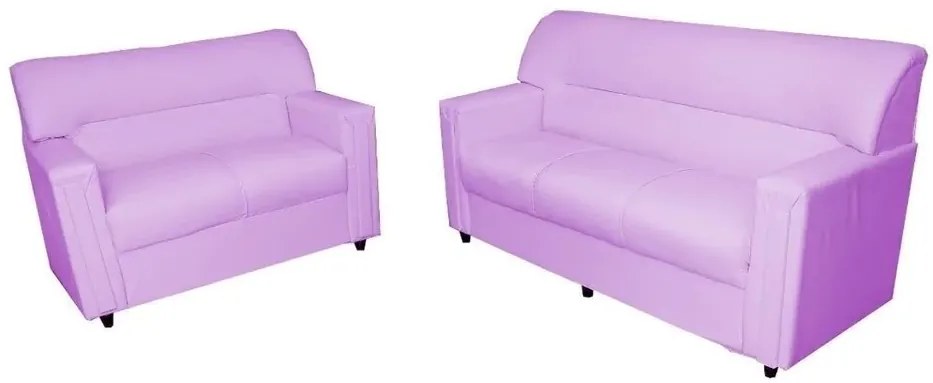 Conjunto Sofás Talismã 2 E 3 Lugares Orthovida (Branco, Liso)