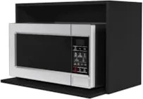 Suporte Microondas e Forno Elétrico Aéreo 60cm Itália Preto - Lumil
