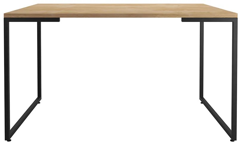 Mesa Para Computador Escrivaninha Industrial Porto 135cm Natural/Preto - D'Rossi