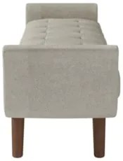 Cabeceira Cama Box Queen 160cm Pisa e Recamier Neville Z37 Boucle Cru