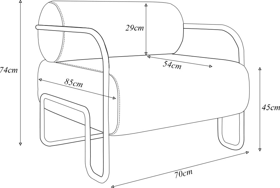 Kit 2 Poltronas Decorativas Sala de Estar Polatsk Base Industrial de Ferro Bouclê Cinza G33 - Gran Belo