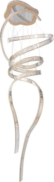 Pendente Led Dourado 300W 3000K Streamer Duplo Bailarina