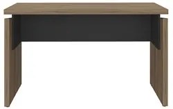 Mesa Para Escritório Home Office 125cm Corp A06 Nogal/Preto - Mpozena