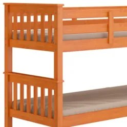 Beliche Solteiro Juvenil com Escada Fixa Bliss Z40 Mel Acetinado - Mpo