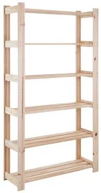 Estante para Livros 90 x 171 cm com 6 Prateleiras Modulare Natural Tramontina