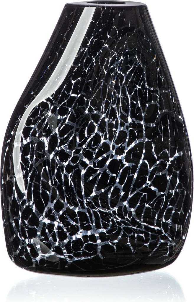 Vaso Murano Durban P  Preto Ágata
