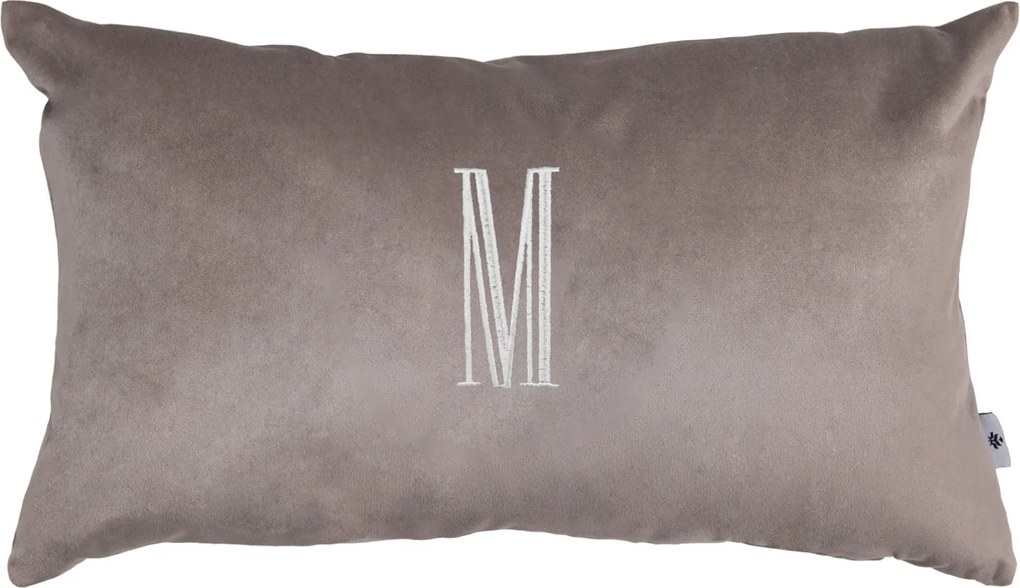 Almofada Monograma Delicata Bordado - Camurça  Camurça