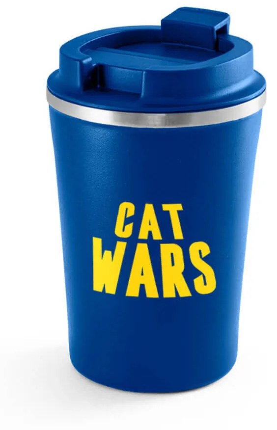 Copo Térmica Chá Café e Cerveja 470ml Cat Wars - Azul