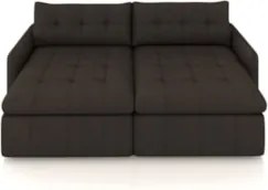 Sofá Retrátil 3 Lugares Para Sala 224cm Elios Couro Marrom Z55 - Mpoze