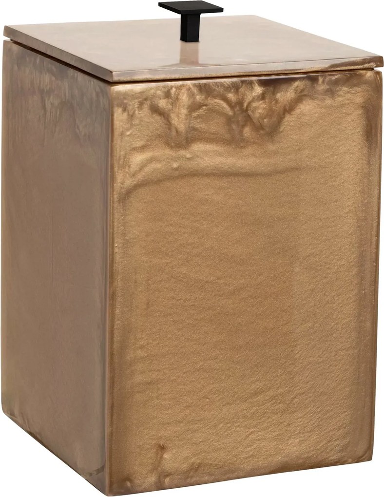 Lixeira de Piso Resina Champagne - Black Matte  Black Matte