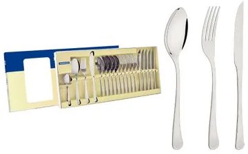 Faqueiro Tramontina Havana em Aço Inox com Facas para Churrasco 24 Peças