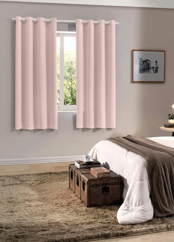 Cortina Oxford Rosa 260x170 cm