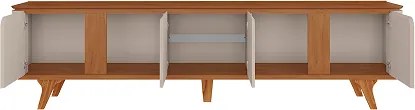 Rack Roma 2.17 Cedro/Off White - Casa D Móveis