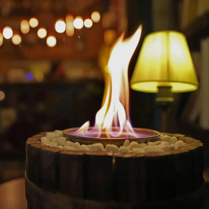 Lareira Barril Ecológico Queimador Álcool Aquece Até 15m²