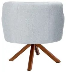 Kit 2 Poltronas Decorativas Giratórias Base Giromad Madeira Jade Linho