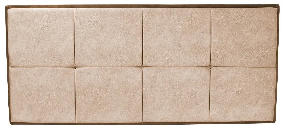Cabeceira Painel Havana para Cama Box Queen 160 cm Suede Bege com Marrom Craquelado - D'Rossi