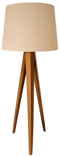 Luminaria De Piso Madeira Louro Freijo Tripe Kyrios