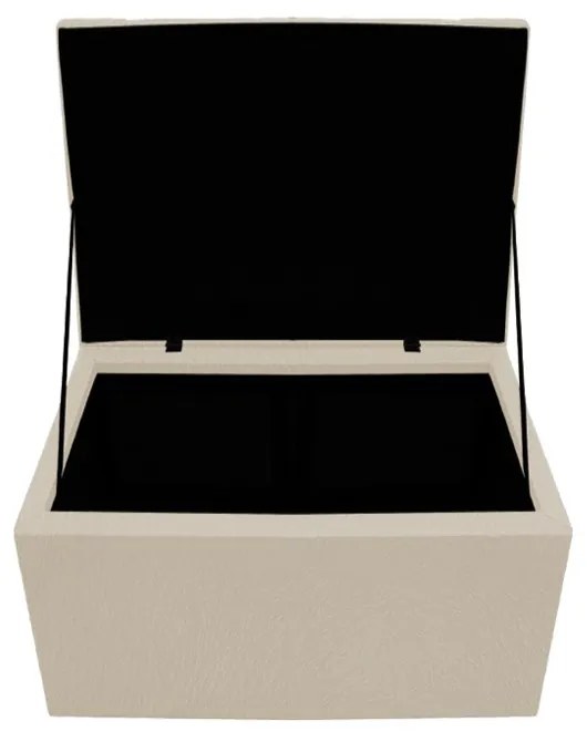 Calçadeira Copenhague 90 cm Solteiro Suede Bege - ADJ Decor