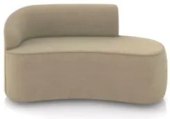 Sofá 2 Lugares Para Sala 140cm Orgânico Wendi Suede Marrom Rt I01 - M