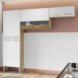 Armário de Cozinha Compacta 221cm Vivian Freijó/Supremo Z06 - Mpozenat
