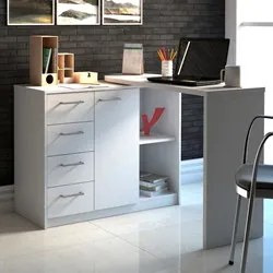 Mesa para Computador Escrivaninha Logan Web Branco - Artany
