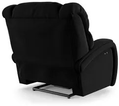 Poltrona do Papai Reclinável Kalie Power Touch FH9 Veludo Preto - Mpoz
