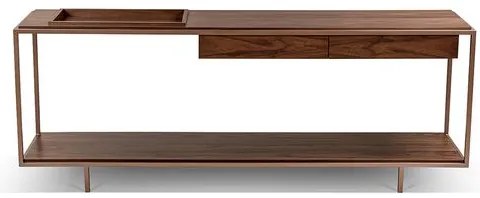 Aparador David Nogueira Base Metalizado Bronze 200cm - 78932 Sun house