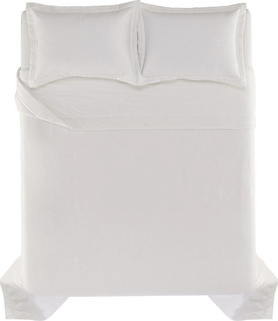 Colcha c/ Porta Travesseiro Trussardi Linho Tramonto  Queen