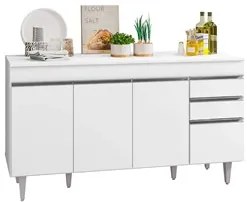 Armário de Cozinha Modulado de Canto Direito 4 Peças CP41 Balcão com T