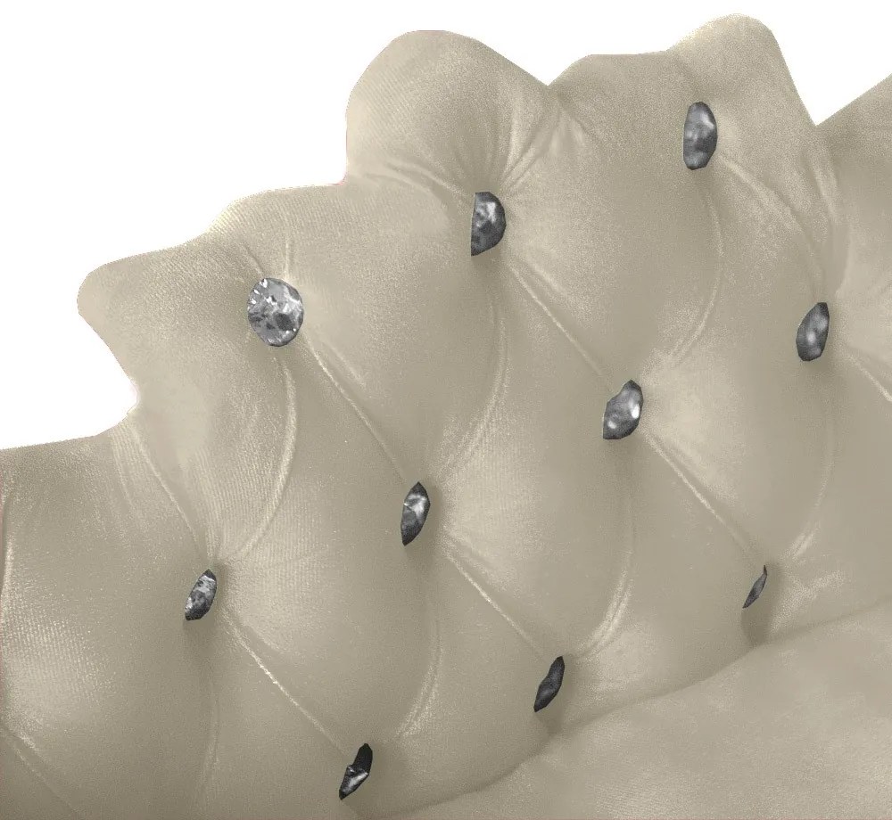 Mini Divã Sofá Realeza Cama Pet para Cães ou Gatos Elegante Suede Bege