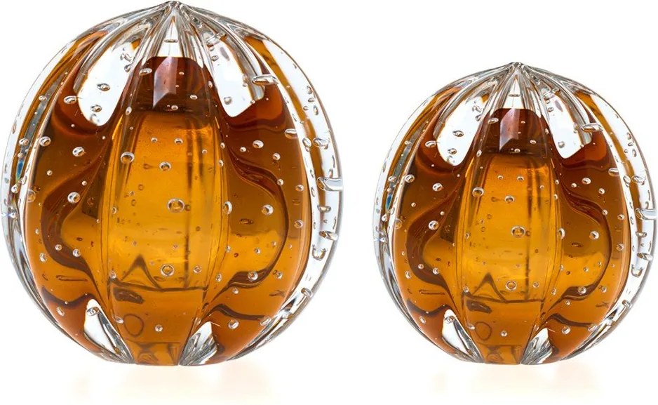 Kit Esferas Murano Senna P + M - Garnet  Garnet