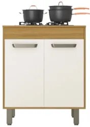 Balcão de Cozinha Cooktop 70cm Emily Freijó/Off Acetinado Z44 - Mpozen