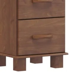 Mesa de Cabeceira Para Quarto 42cm 2 Gavetas Renzo Imbuia F07 - Mpozen