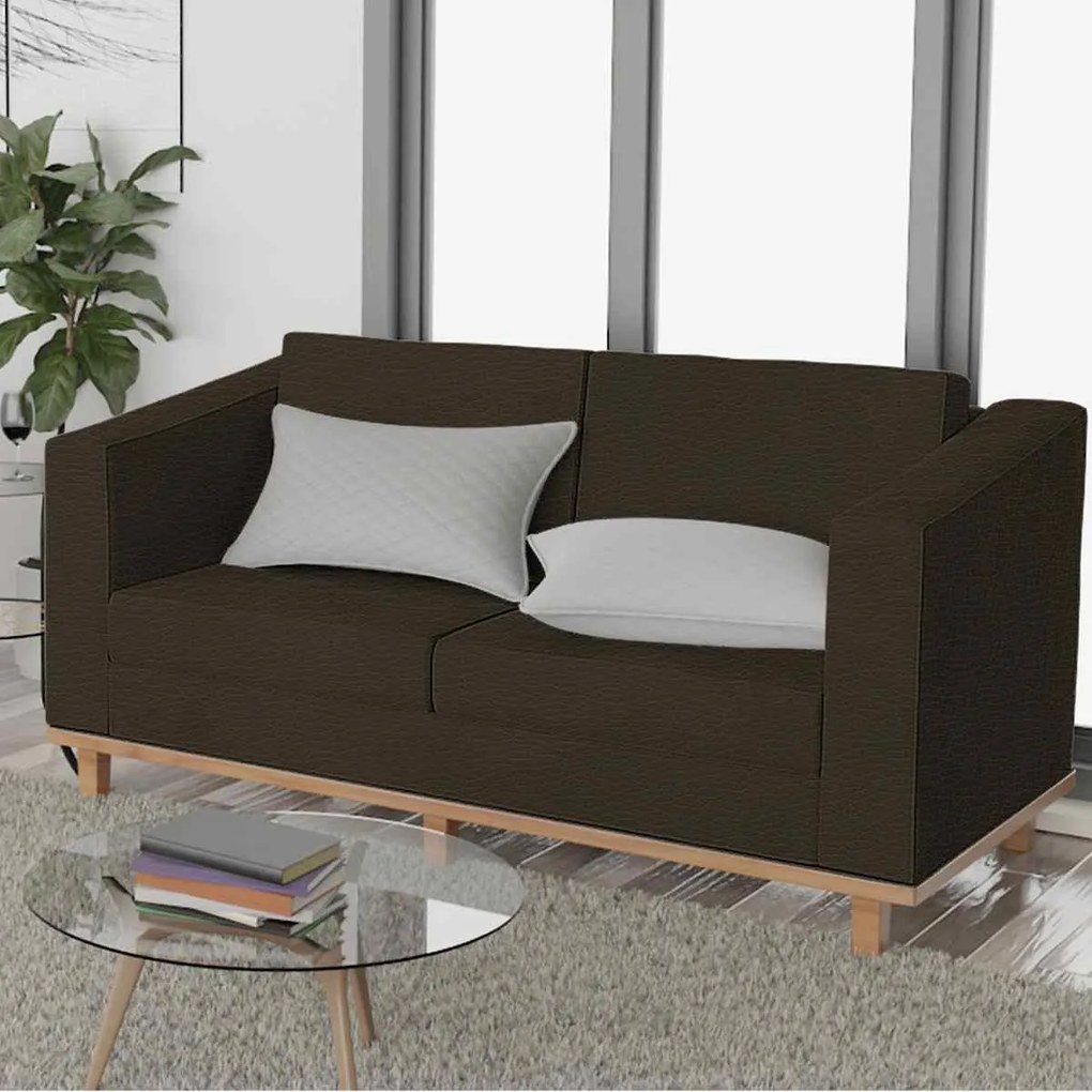 Kit Sofá 2 Lugares e 2 Poltronas Europa Corano Marrom ADJ Decor
