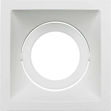 Plafon Embutir Aluminio Square 11,6Cm - BRANCO