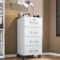 Conjunto de Escritório Home Office 3 com Peças Gávea Branco - Móveis L