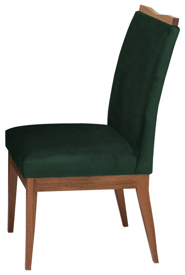 Conjunto 8 Cadeira Decorativa Leticia Aveludado Verde