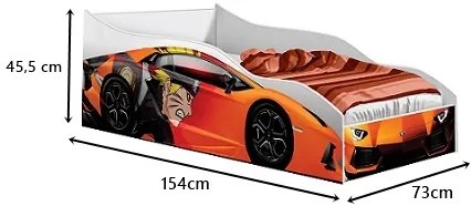 Cama Carro Infantil Orange – Gabrielli Móveis