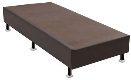 Base de Cama Box Light Courino Marrom Solteirao 108 cm (LARG) - 52658 Sun House