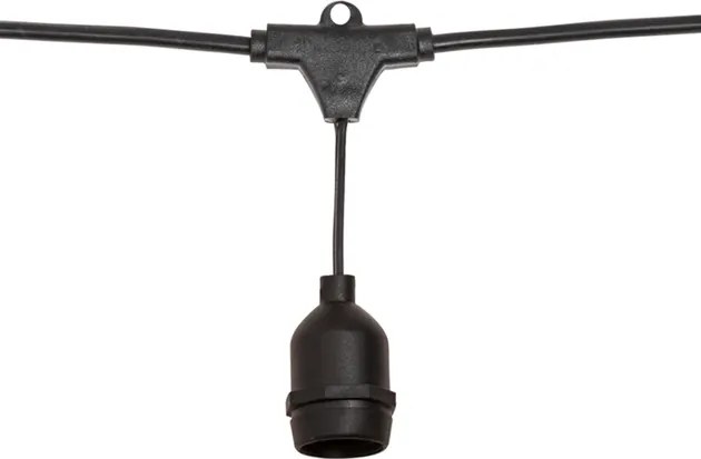 Luminaria Cordao Preto 5,5 Metros Ip65 Hang