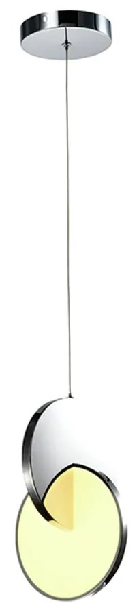 Pendente Fusion Led Ø18 X 27Cm Led 11W 3000K Bivolt / Metal Cromado |... (Cromado)