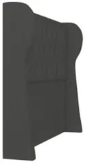 Cabeceira Casal Queen Cama Box 160cm Malva Z04 Veludo Grafite - Mpozen