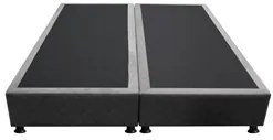 Base Box para Cama Casal King 192x203cm Bipartido Liz S05 Suede Bordad