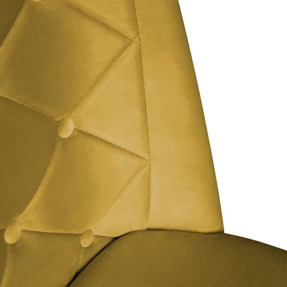 Cadeira de Jantar Micheli Suede Amarelo