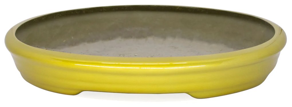 Vaso Bacia Decorativo Osaka Dourado P 7x46x35 cm - D'Rossi