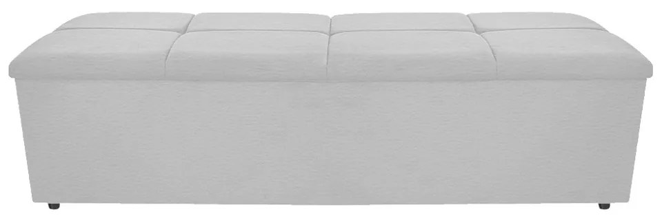 Calçadeira Munique 195 cm King Size Corano Branco - ADJ Decor
