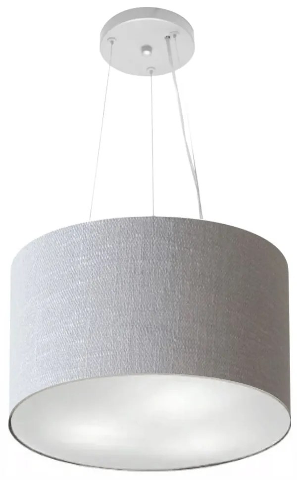 Lustre Luminária Pendente Cupula em Tecido MD-39801 - Bivolt - Para 3-Lâmpadas E27 - Lustres Vivare