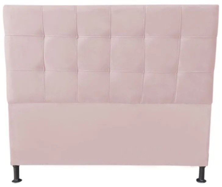 Cabeceira Cama Box Solteiro 90cm Maya Suede Rosa Bebê - Sheep Estofados - Rosa