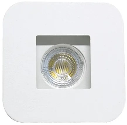 Plafon Embutir Aluminio Inox Branco 8Cm