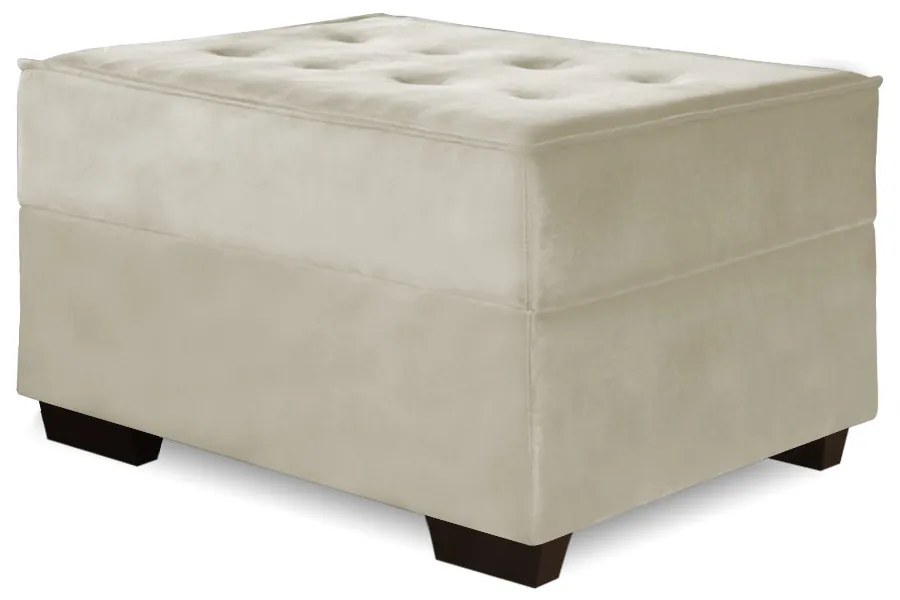 Puff Decorativo Coímbra 60x80 Suede Bege